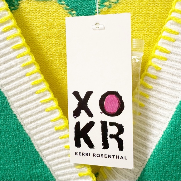 Kerri Rosenthal “XO KR” Sunshine Heart Cardigan - Size Medium - Picture 6 of 7
